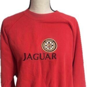 Vintage Jaguar Racing Red Crewneck